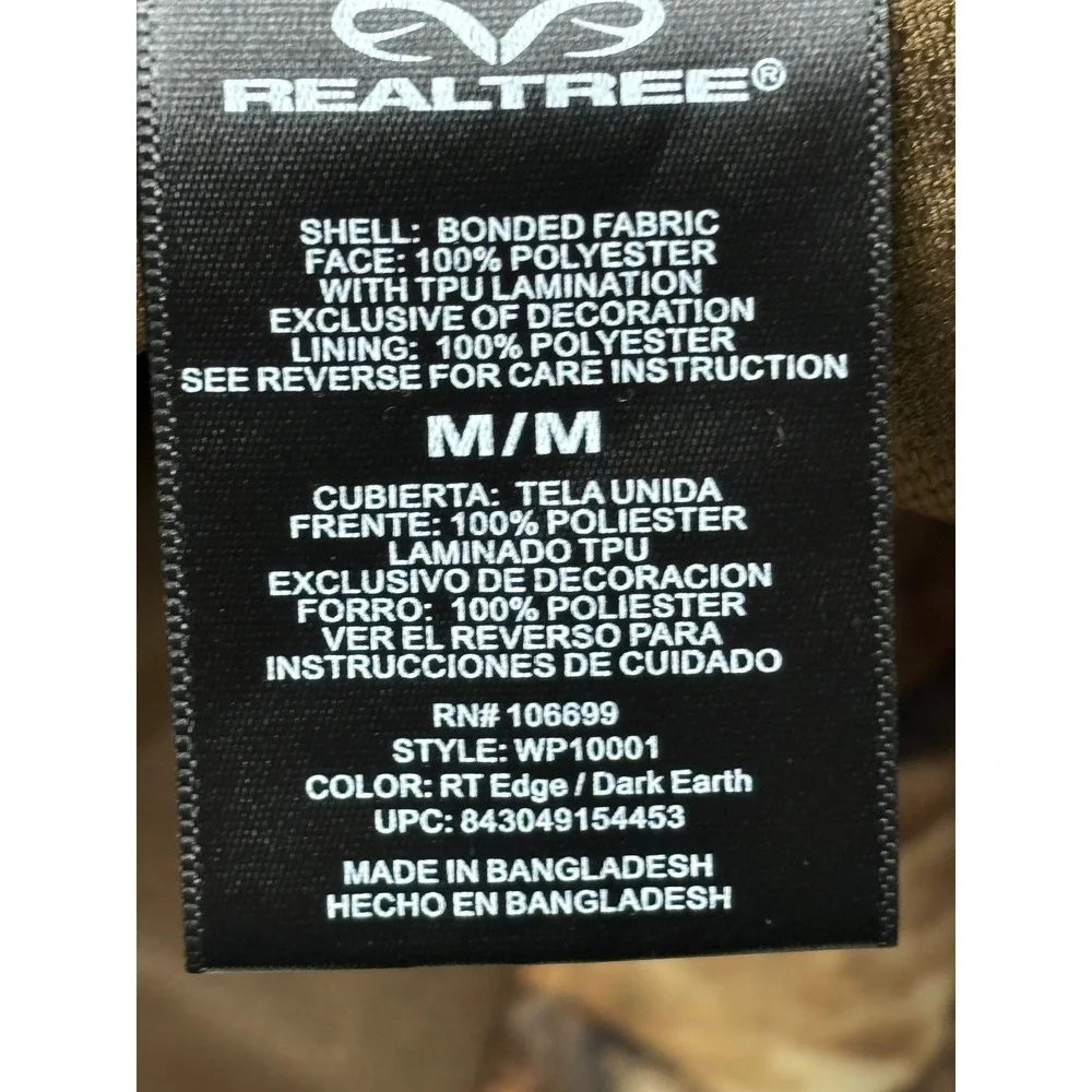 Realtree‎ Camouflage Hunting Pants Men's M/M Bonded Fabric Outdoor Gear 36x32